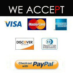 We Accept all Major Credit & Debit Cards